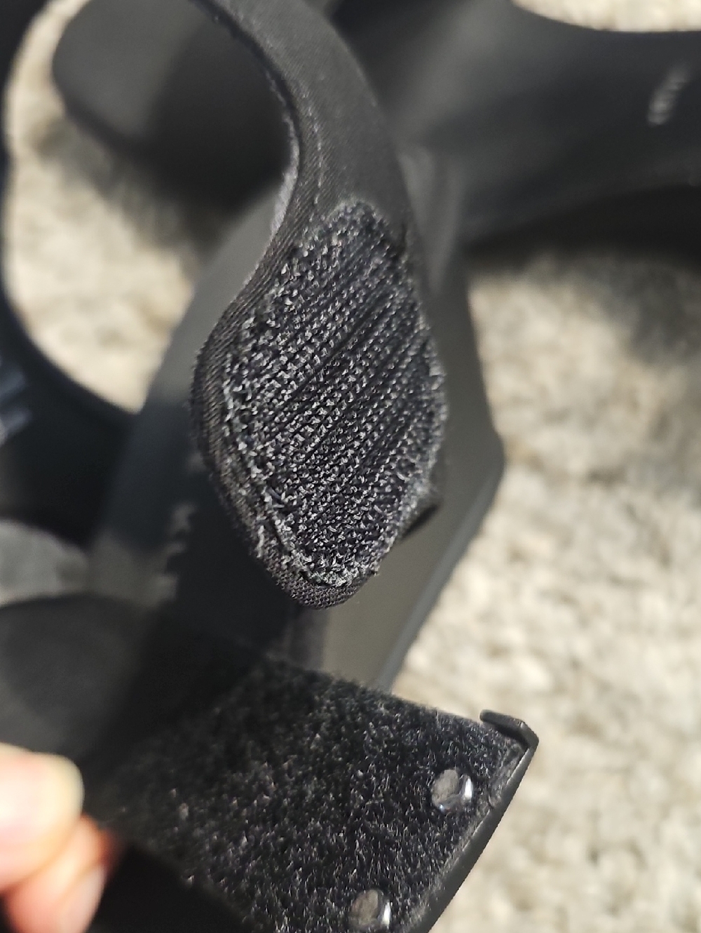 Anne Klein Black Two-Strap Heel Sandals - Picture 5 of 11